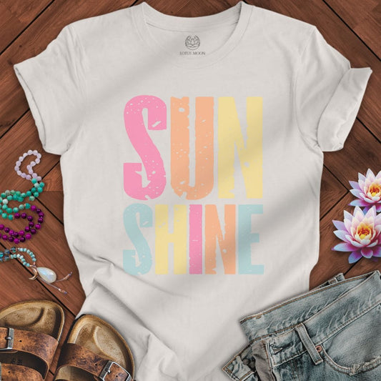 Sun Shine Tee Vintage White