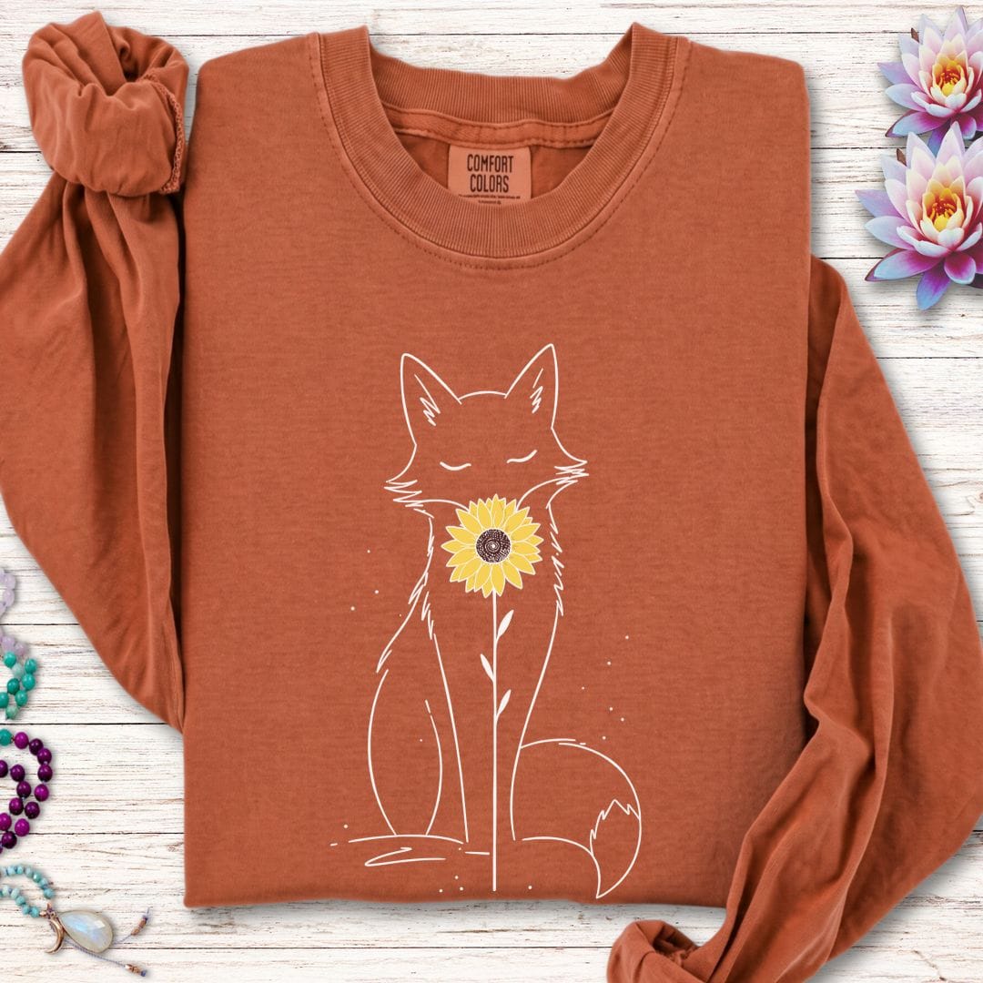 Sunflower Fox Long Sleeve Tee Yam
