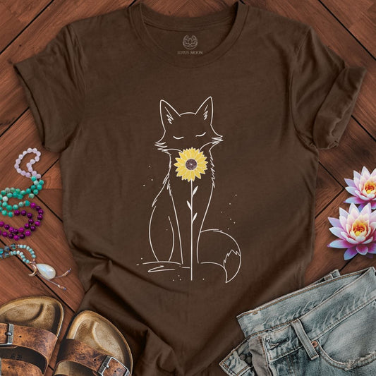 Sunflower Fox Tee Heather Brown