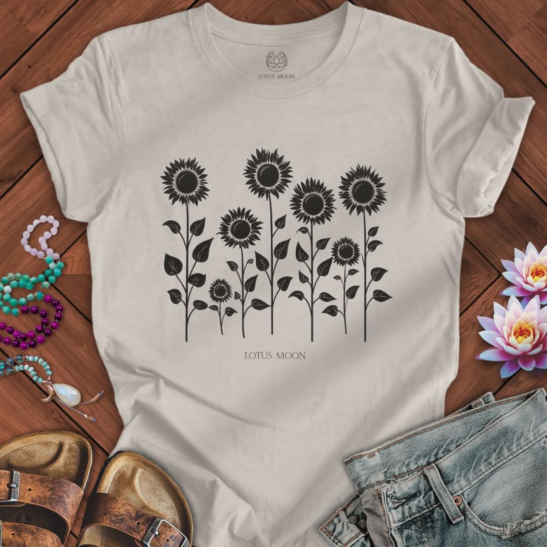 Sunflowers Tee Heather Dust