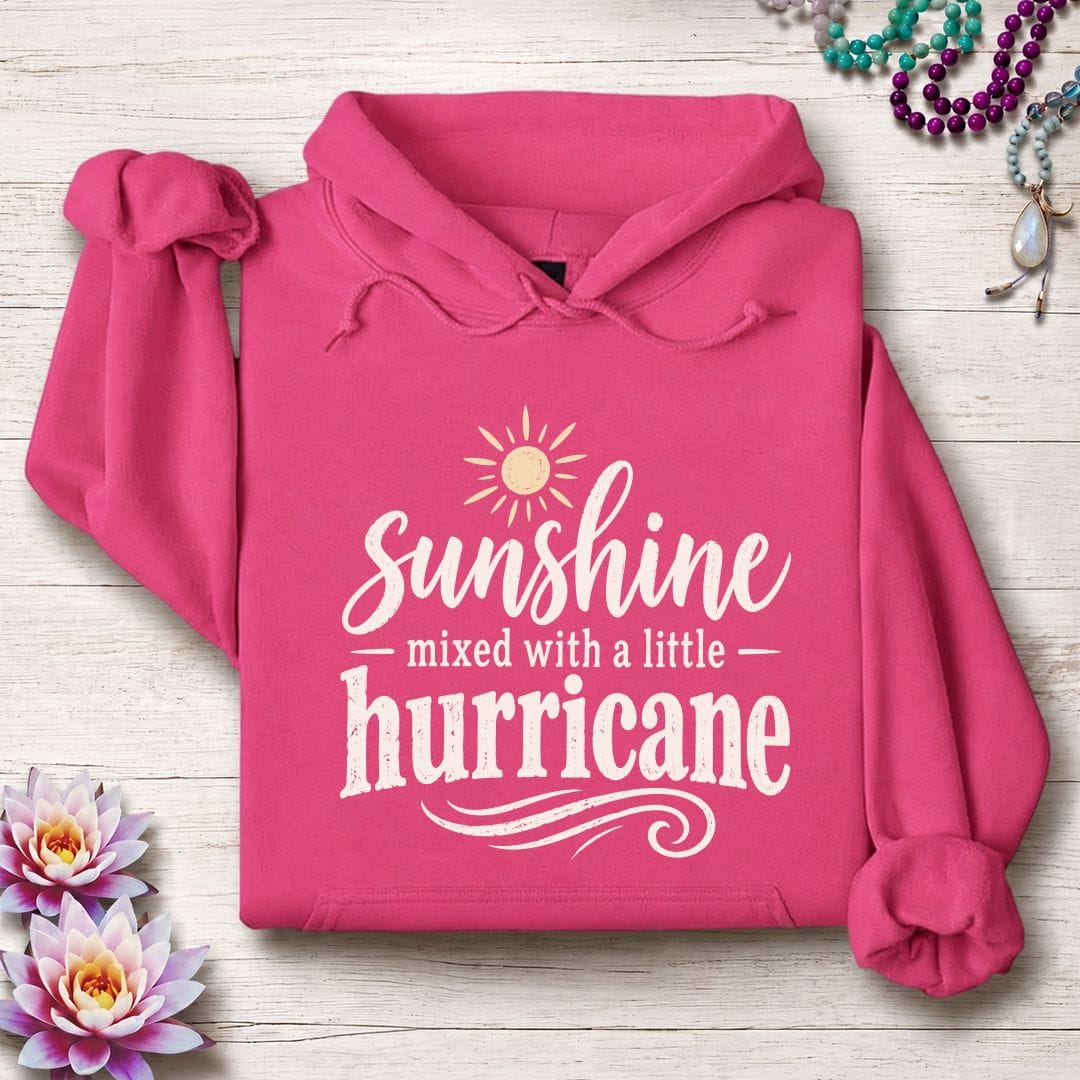 Printify Hoodie Sunshine Hoodie Heliconia / S