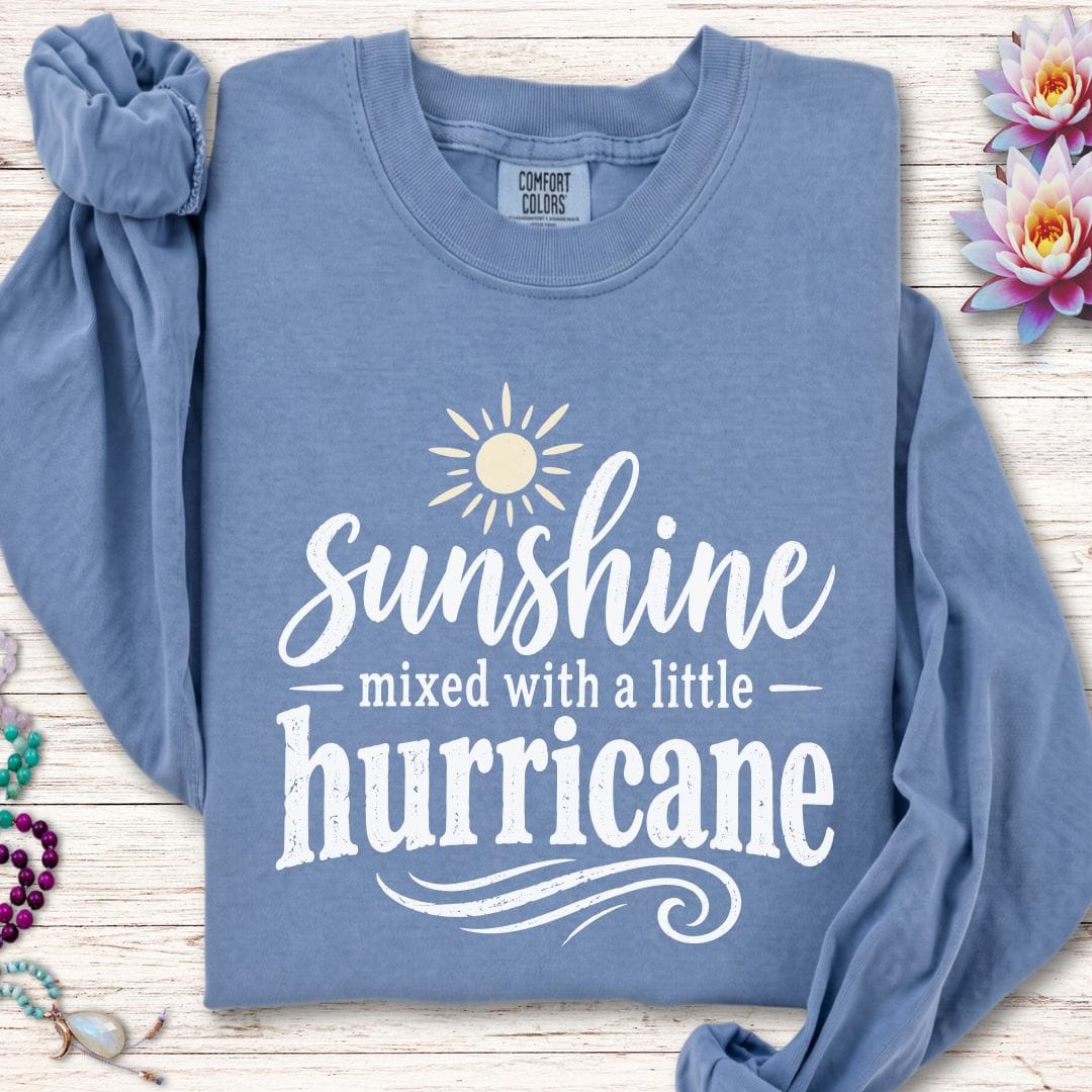 Sunshine Long Sleeve Tee Blue Jean