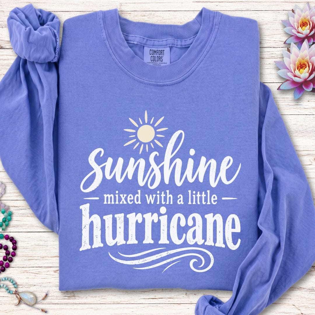 Sunshine Long Sleeve Tee Flo Blue