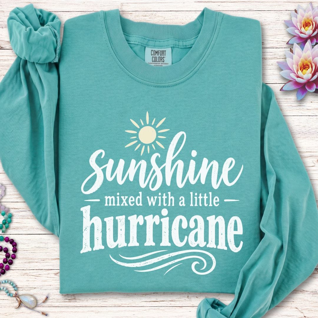 Sunshine Long Sleeve Tee Seafoam