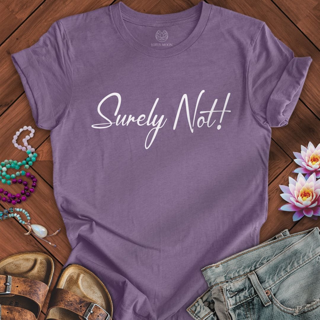 Printify T-Shirt Surely Not Tee Heather Purple / S