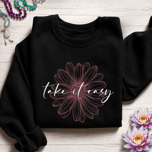 Take It Easy Sweatshirt Black