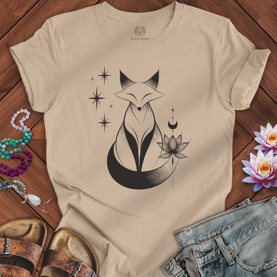 Tattoo Fox Tee Tan