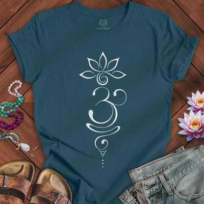 Printify T-Shirt Tattoo Om Tee Deep Teal / S