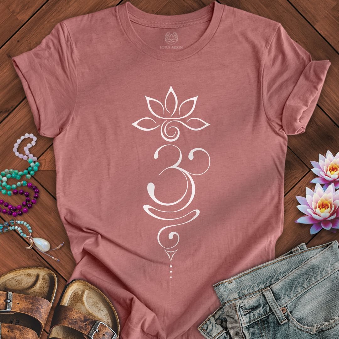 Printify T-Shirt Tattoo Om Tee Heather Mauve / S