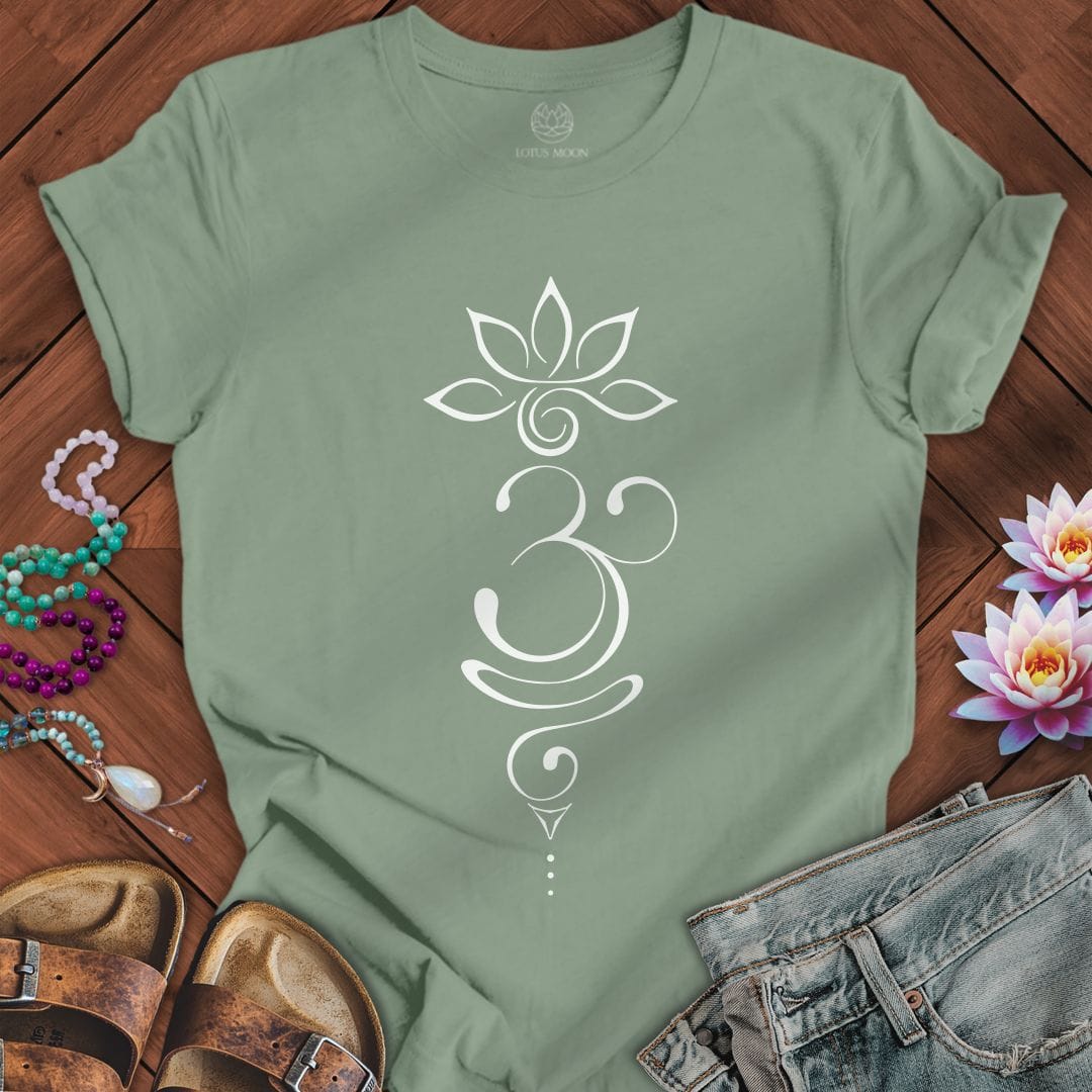 Printify T-Shirt Tattoo Om Tee Sage / S