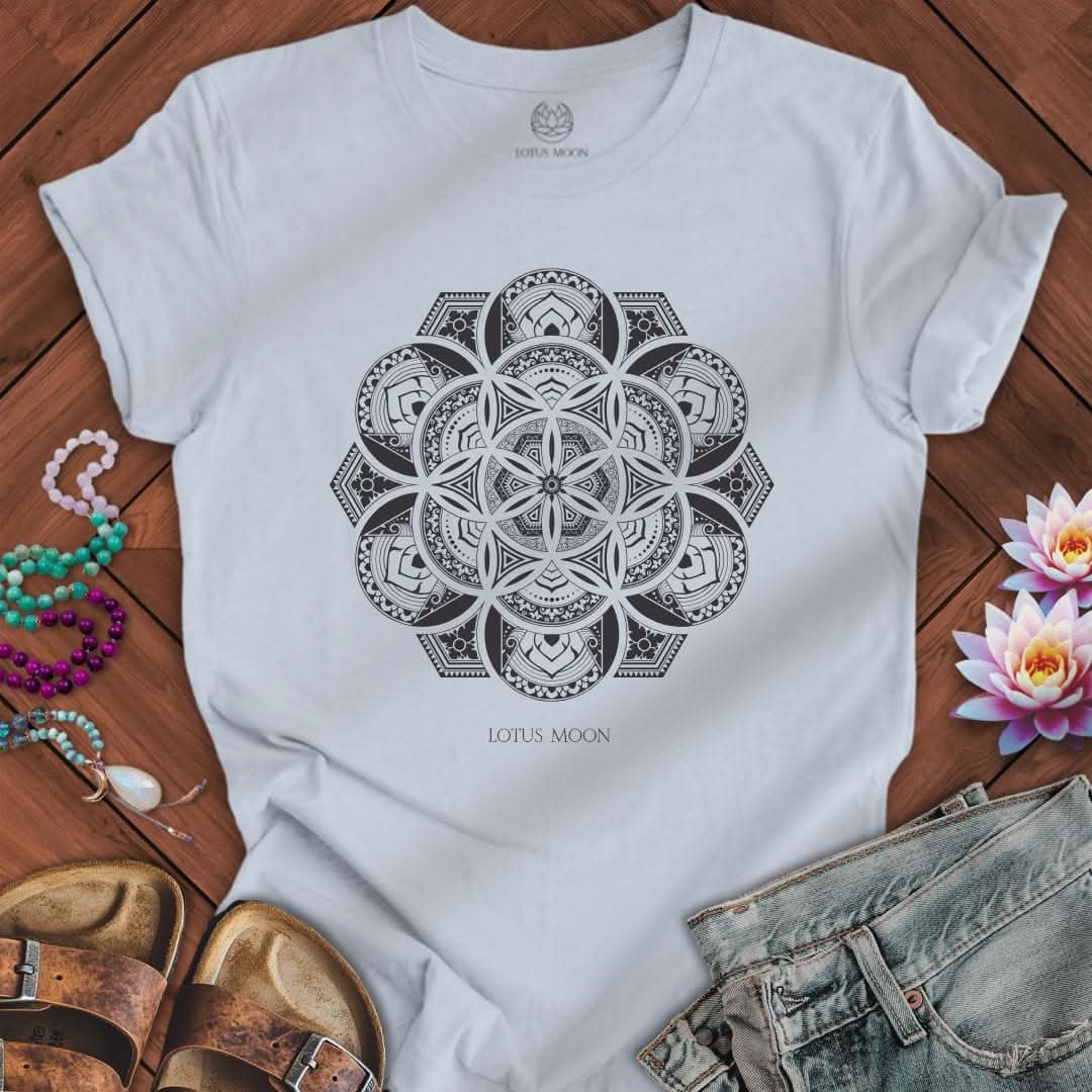 Thai Mandala Tee Light Blue