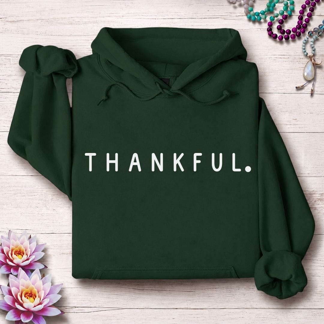 Thankful Hoodie Forest Green