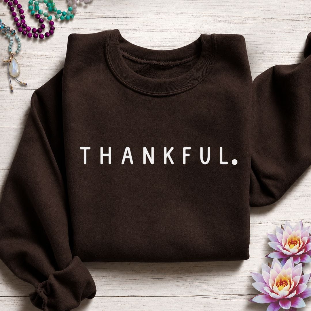 Thankful Sweatshirt Dark Chocolate