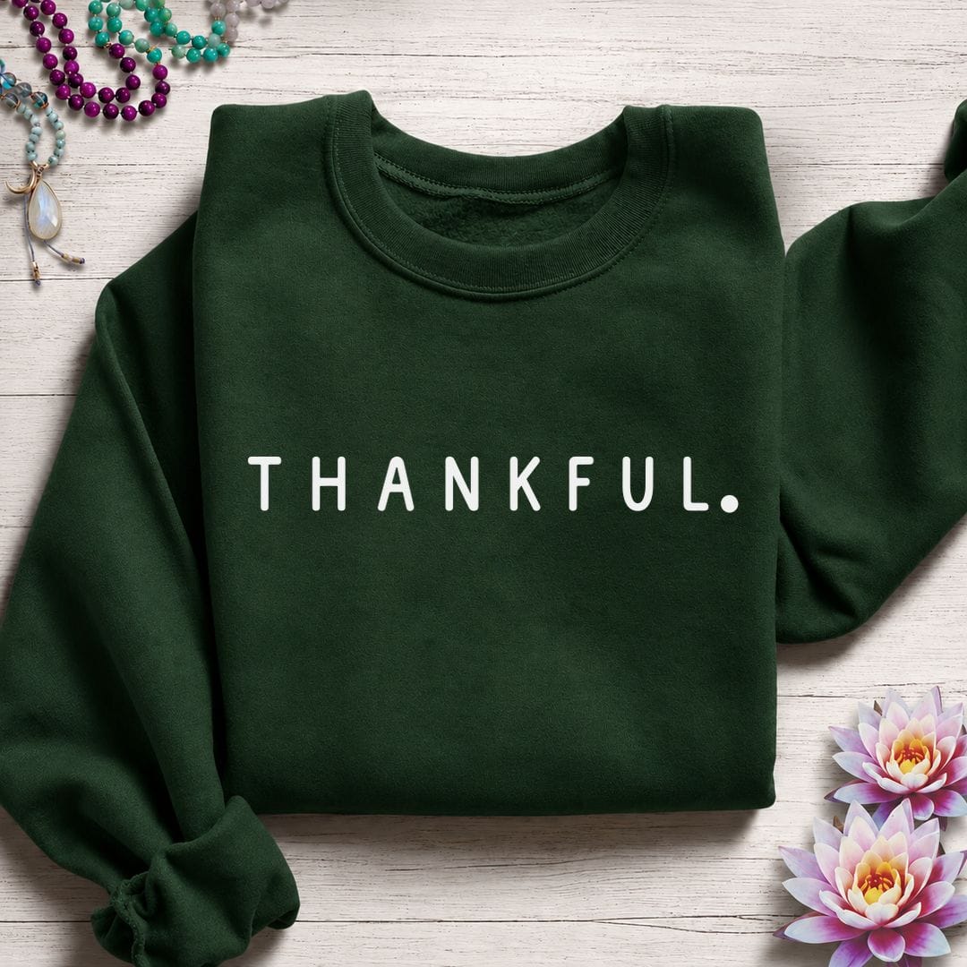 Thankful Sweatshirt Forest Green