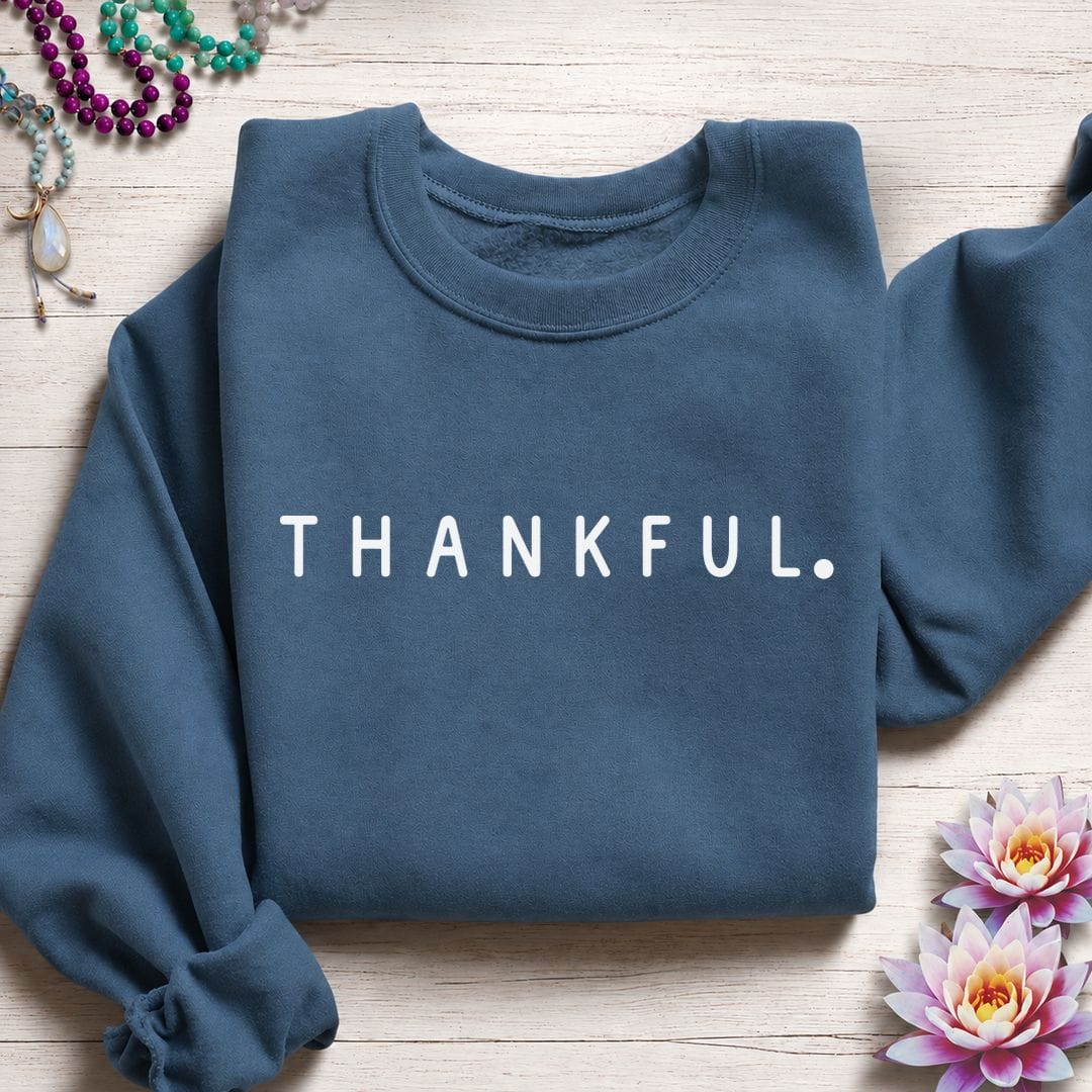 Thankful Sweatshirt Indigo Blue