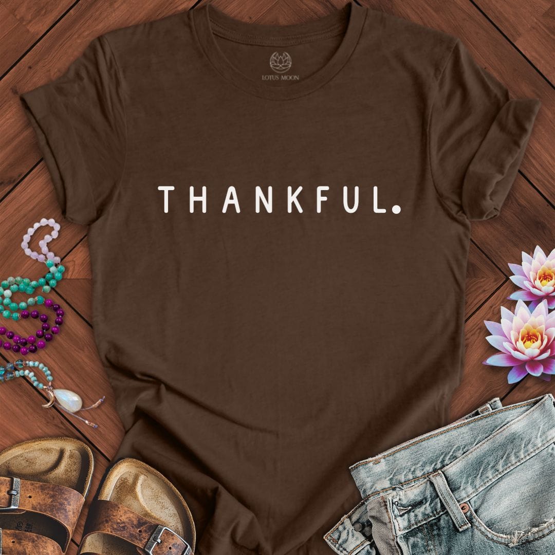 Thankful Tee Heather Brown