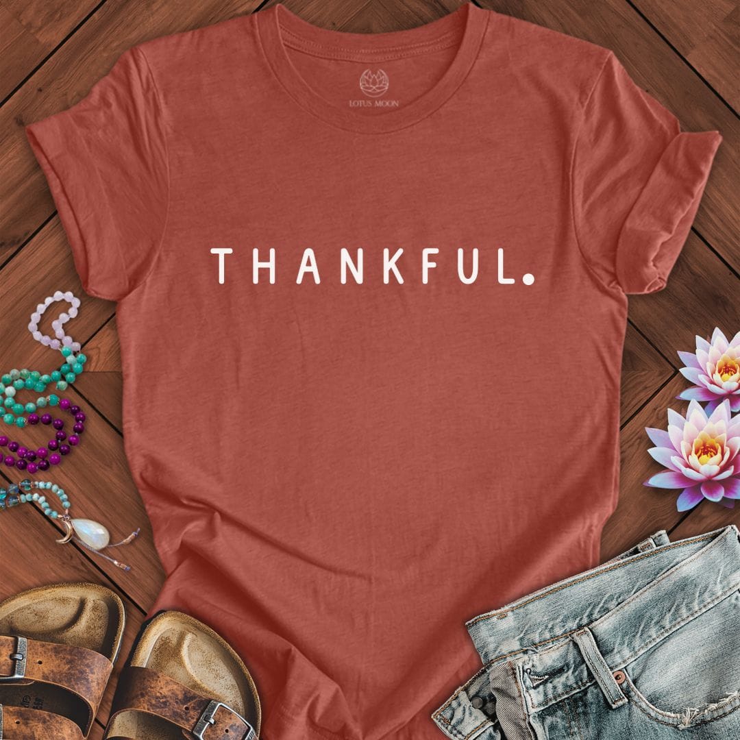 Thankful Tee Heather Clay