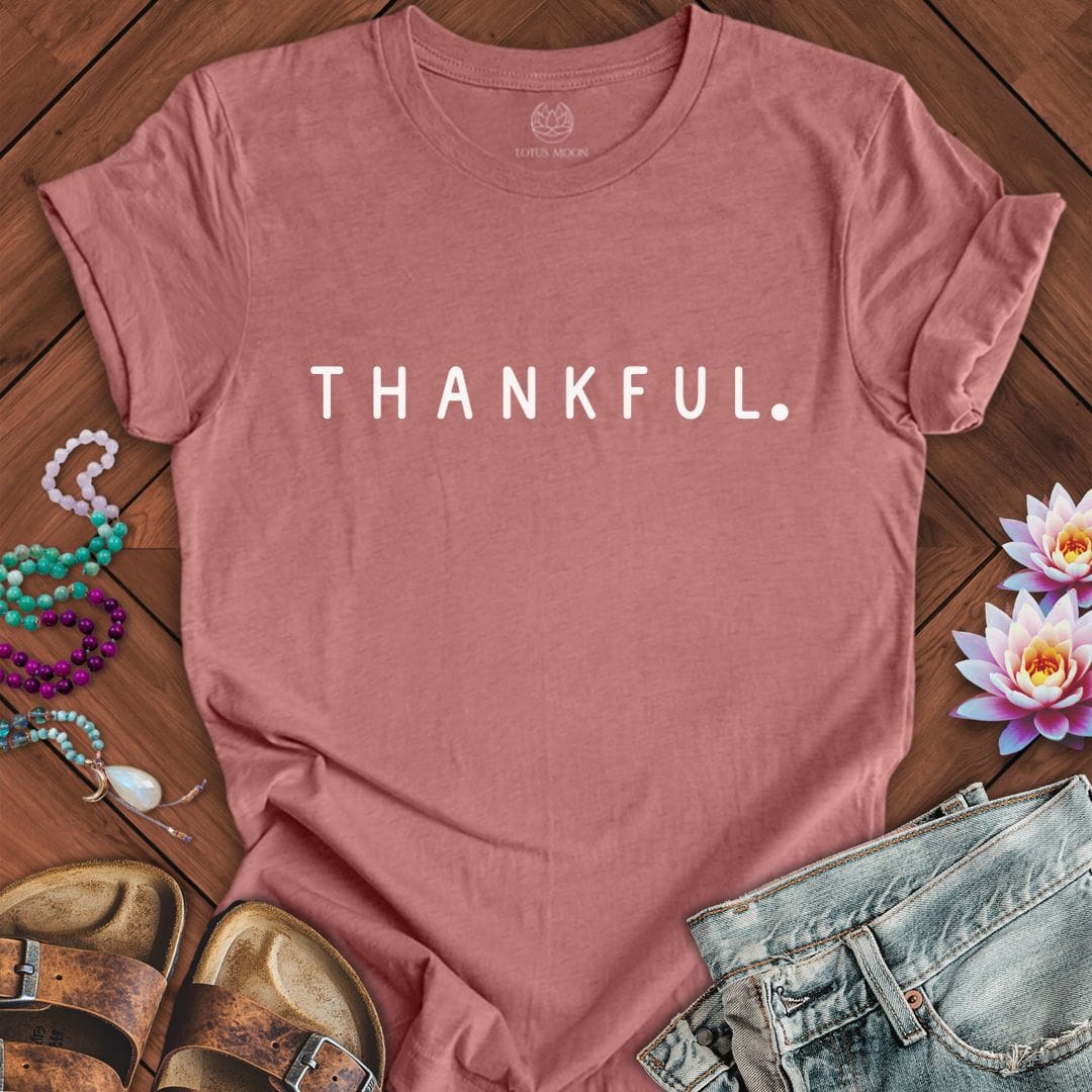 Thankful Tee Heather Mauve