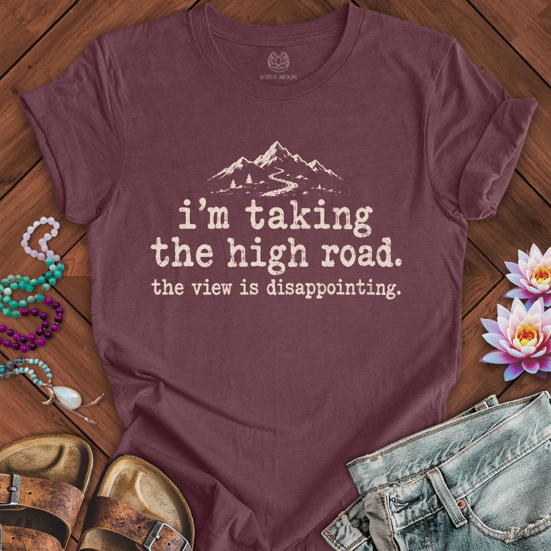 Printify T-Shirt The Bigger Person Tee Heather Maroon / S