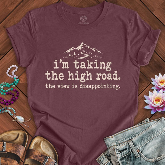 Printify T-Shirt The Bigger Person Tee Heather Maroon / S