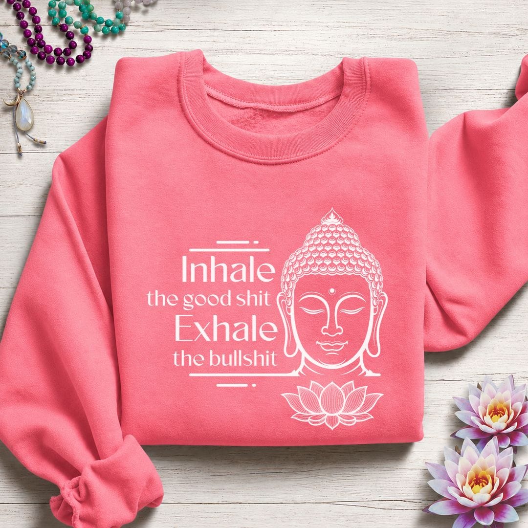 The Good Shit Sweatshirt Safety Pink