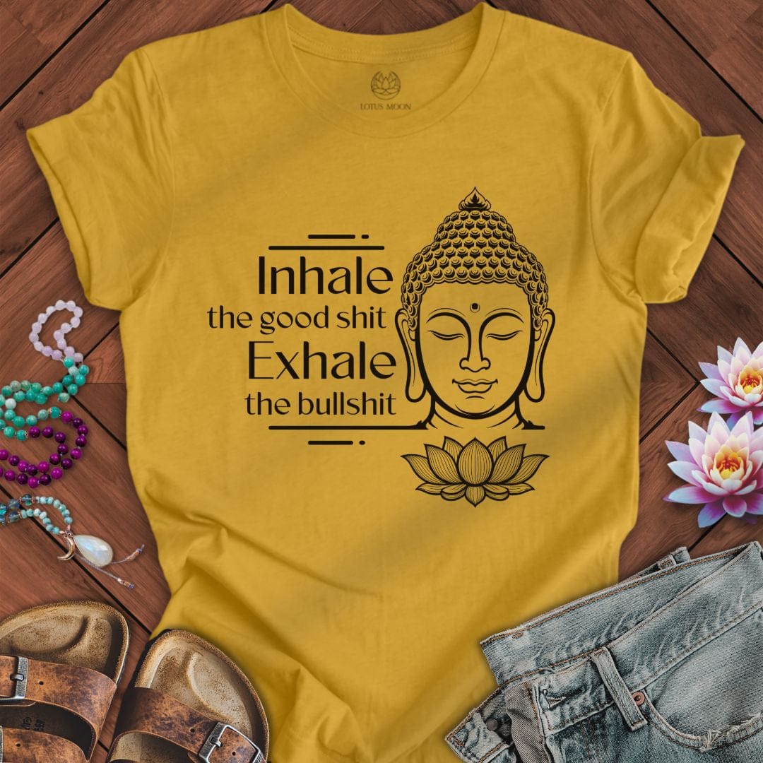 The Good Shit Tee Heather Mustard