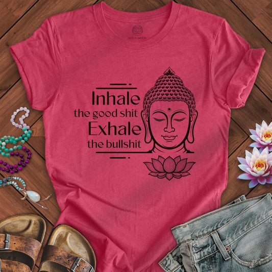 The Good Shit Tee Heather Raspberry