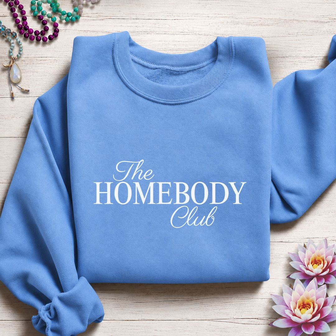 Printify Sweatshirt The Homebody Club Sweatshirt S / Carolina Blue