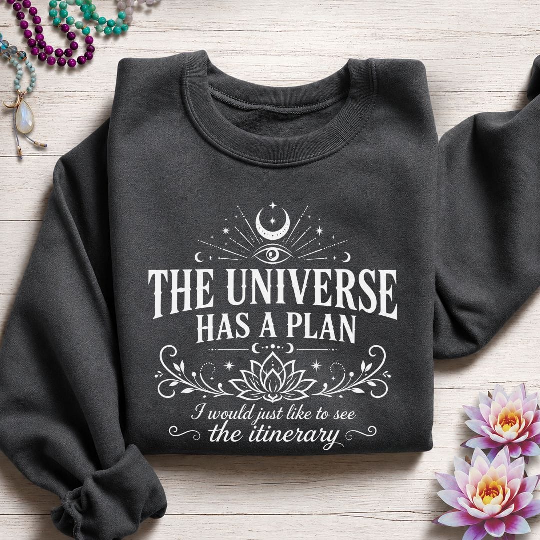 Printify Sweatshirt The Itinerary Sweatshirt Dark Heather / S
