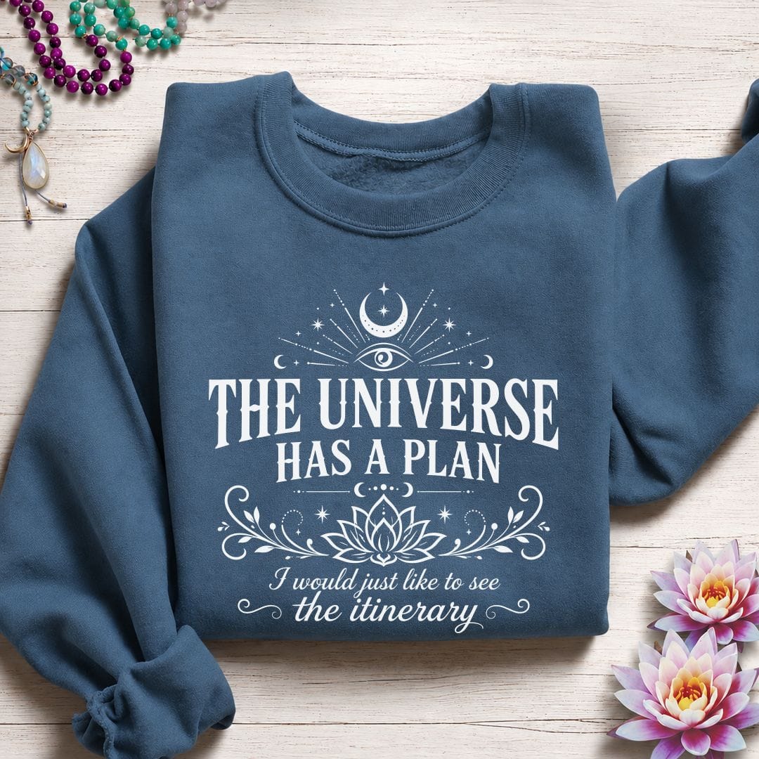 Printify Sweatshirt The Itinerary Sweatshirt Indigo Blue / S