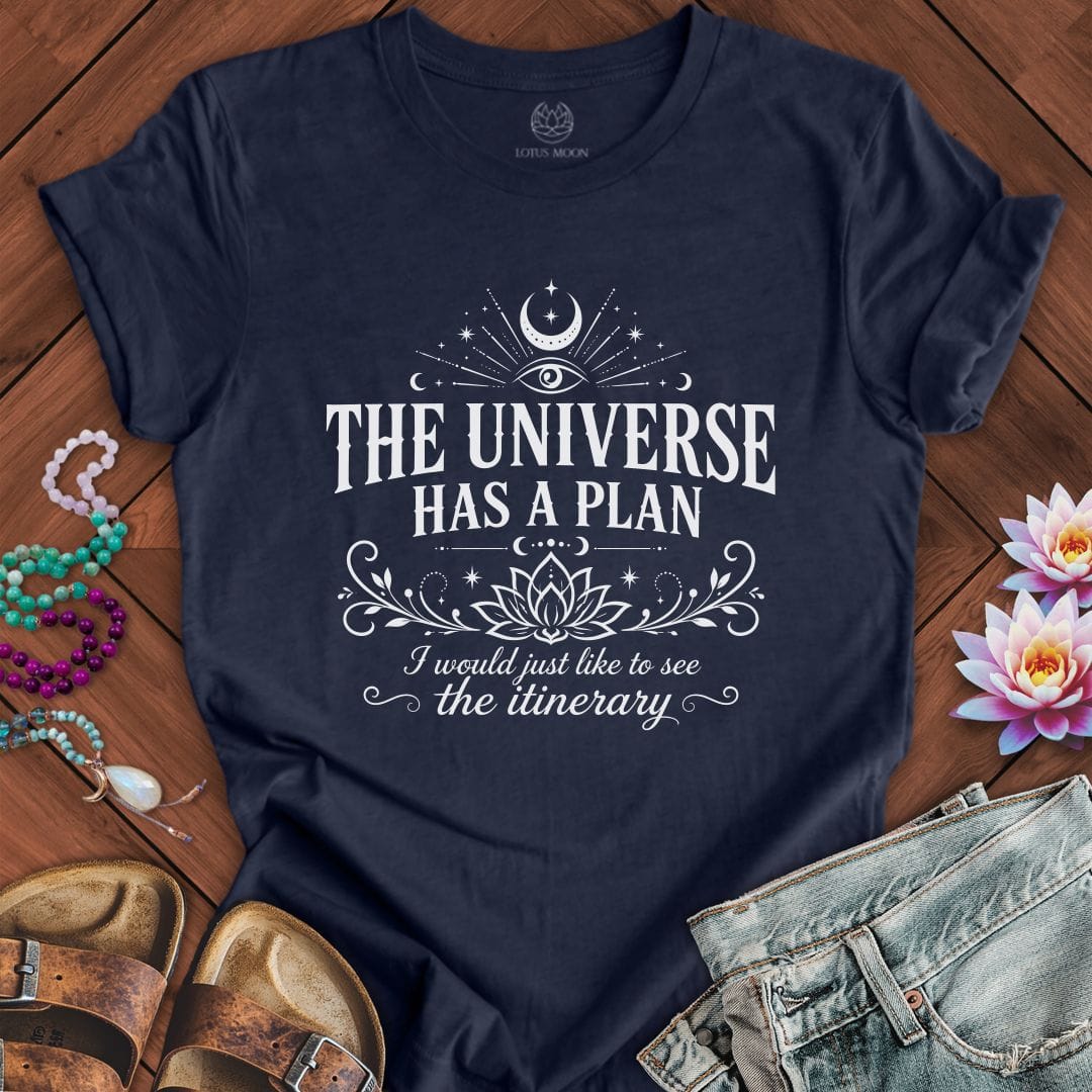 Printify T-Shirt The Itinerary Tee Heather Midnight Navy / S