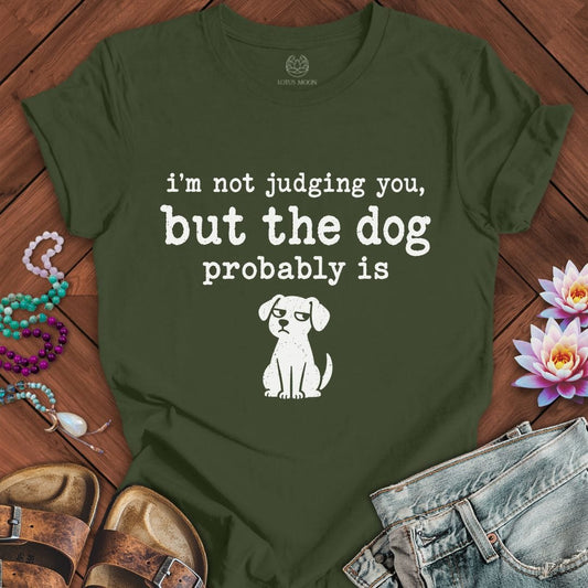 Printify T-Shirt The Judgemental Dog Tee