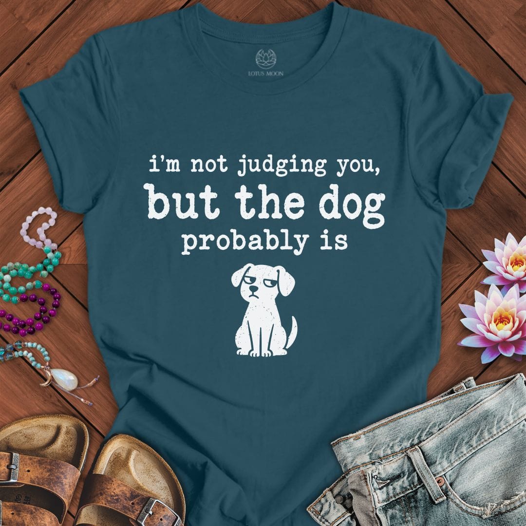 The Judgmental Dog Tee Deep Teal