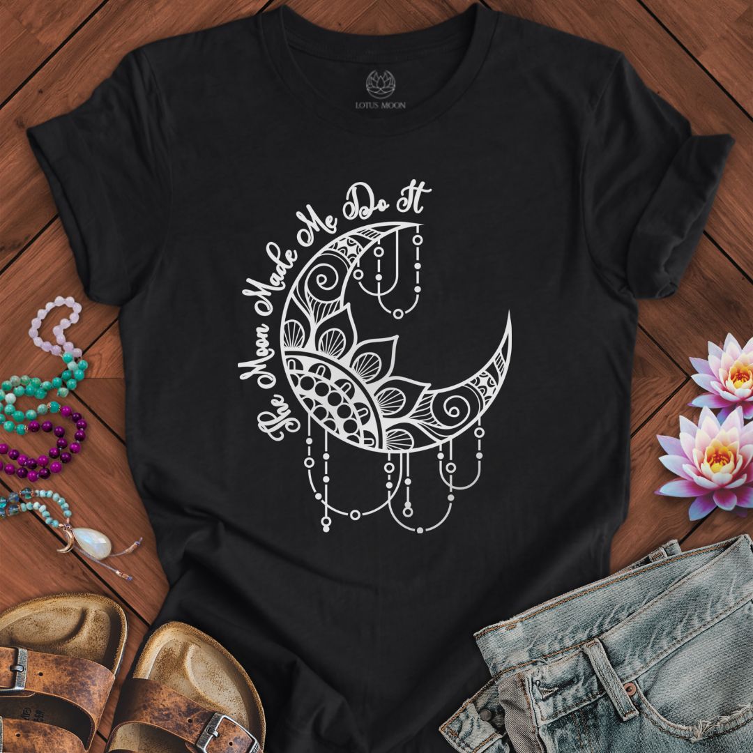 The Moon Made Me Tee Solid Black Blend
