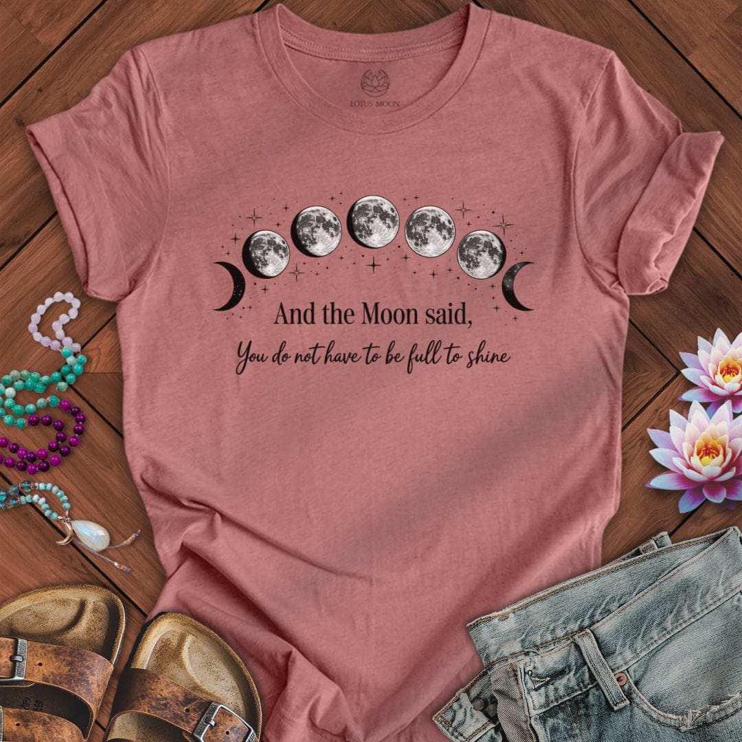 The Moon Said Tee Heather Mauve
