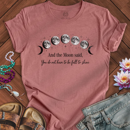 The Moon Said Tee Heather Mauve