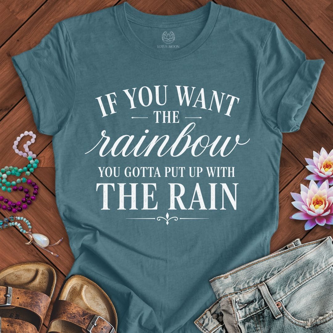 Printify T-Shirt The Rain Tee Heather Deep Teal / S