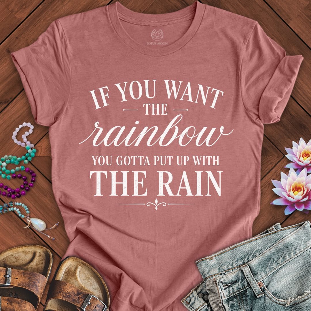 Printify T-Shirt The Rain Tee Heather Mauve / S