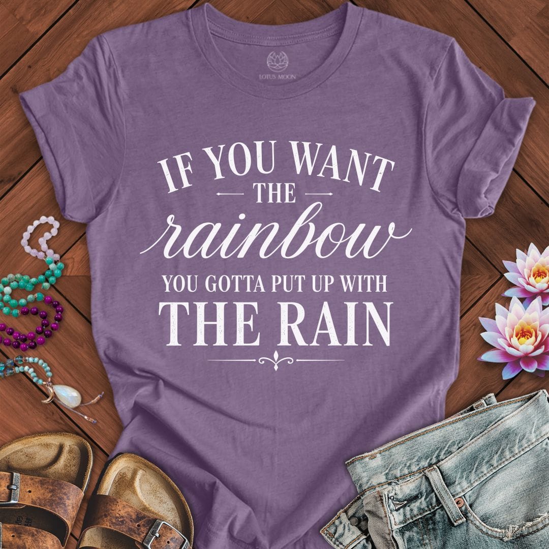 Printify T-Shirt The Rain Tee Heather Purple / S