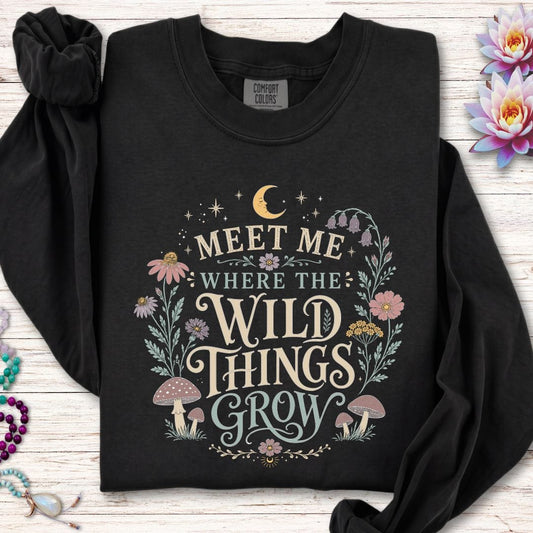 The Wild Things Long Sleeve Tee Black