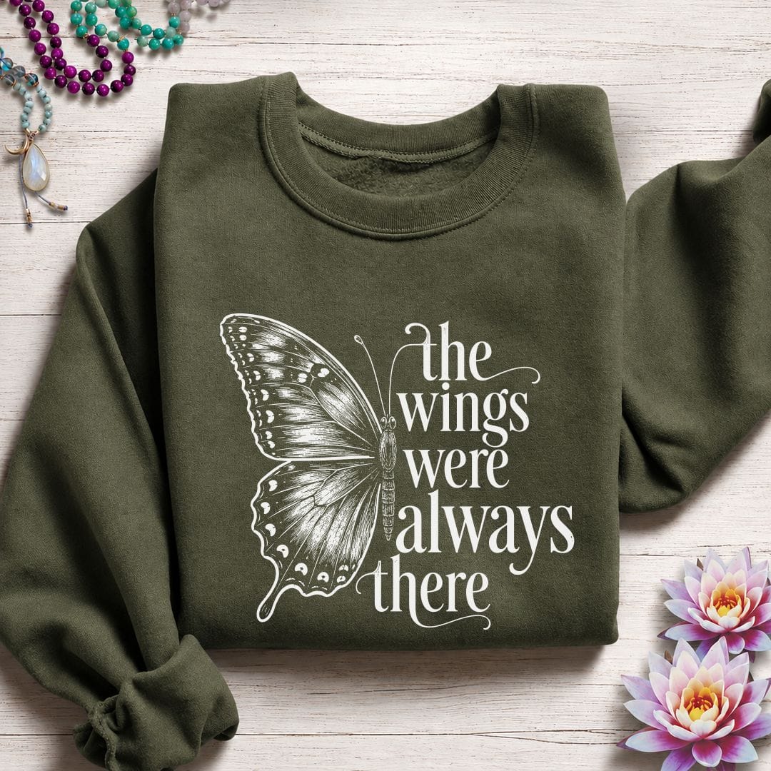 The Wings Sweatshirt Military Green