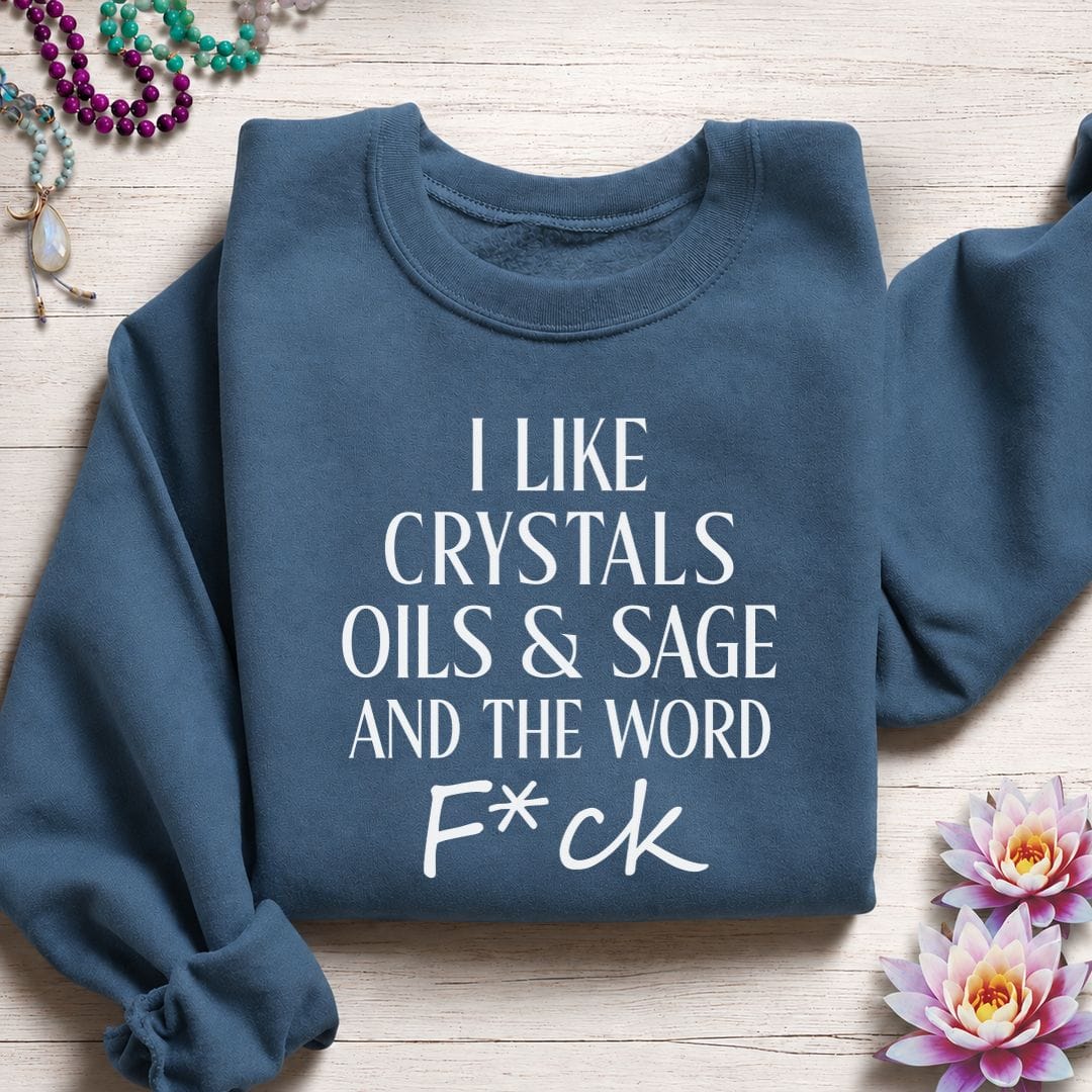 Printify Sweatshirt Things I Like Sweatshirt Indigo Blue / S