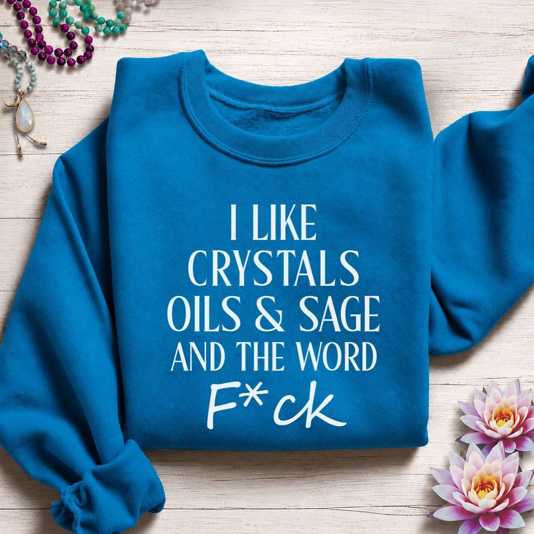 Printify Sweatshirt Things I Like Sweatshirt Sapphire / S