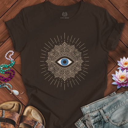 Printify T-Shirt Third Eye Mandala Tee Brown / S