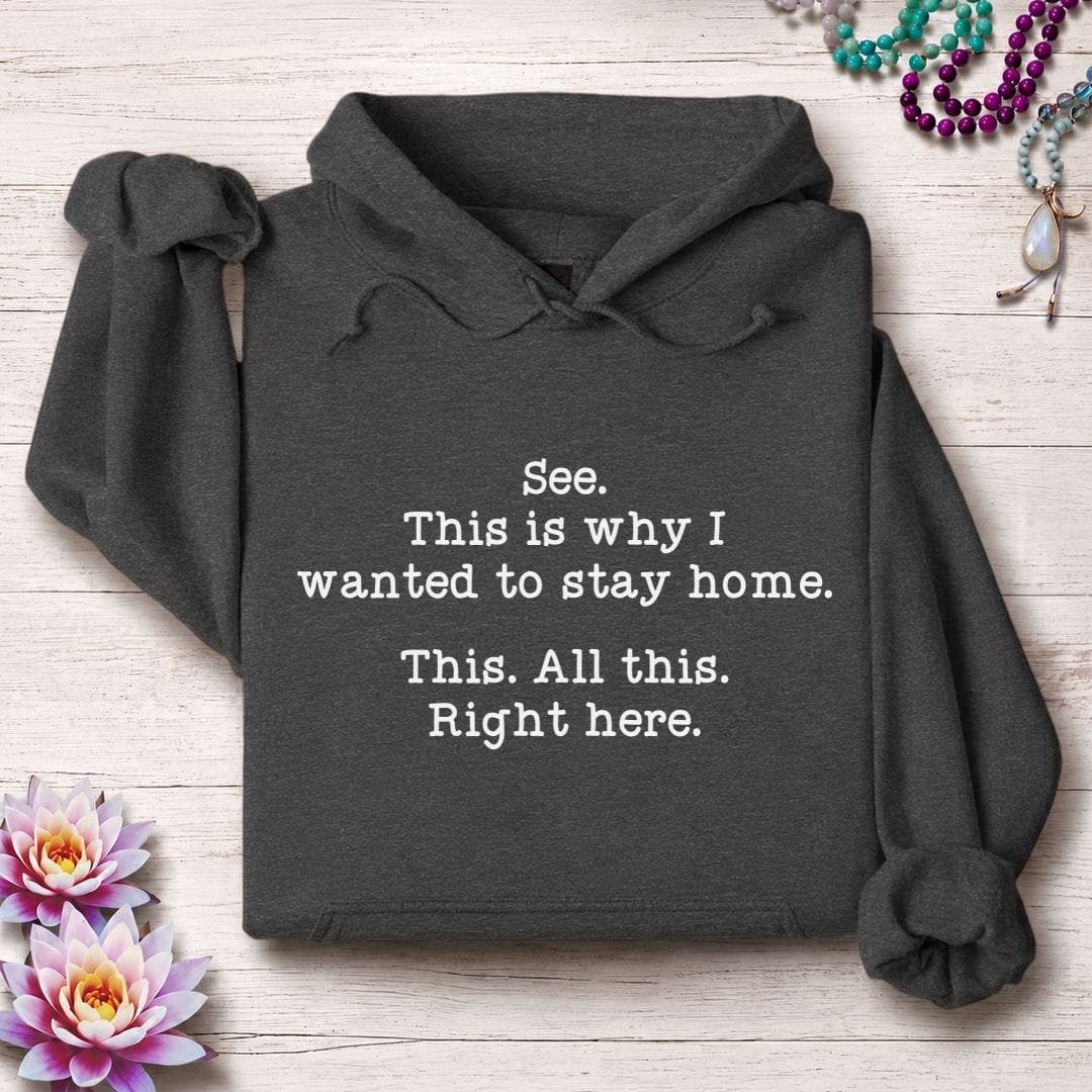Printify Hoodie This Right Here Hoodie Dark Heather / S