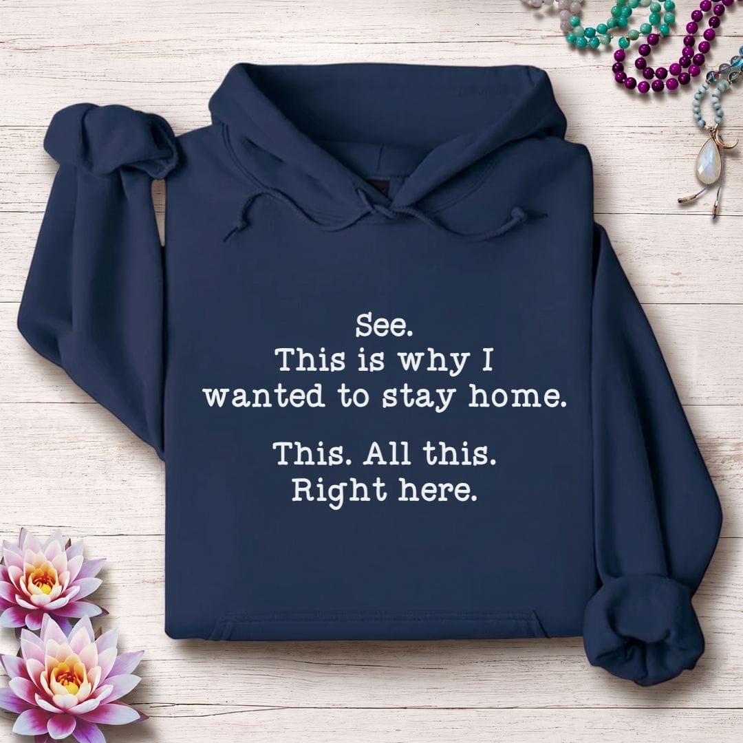 Printify Hoodie This Right Here Hoodie Navy / S