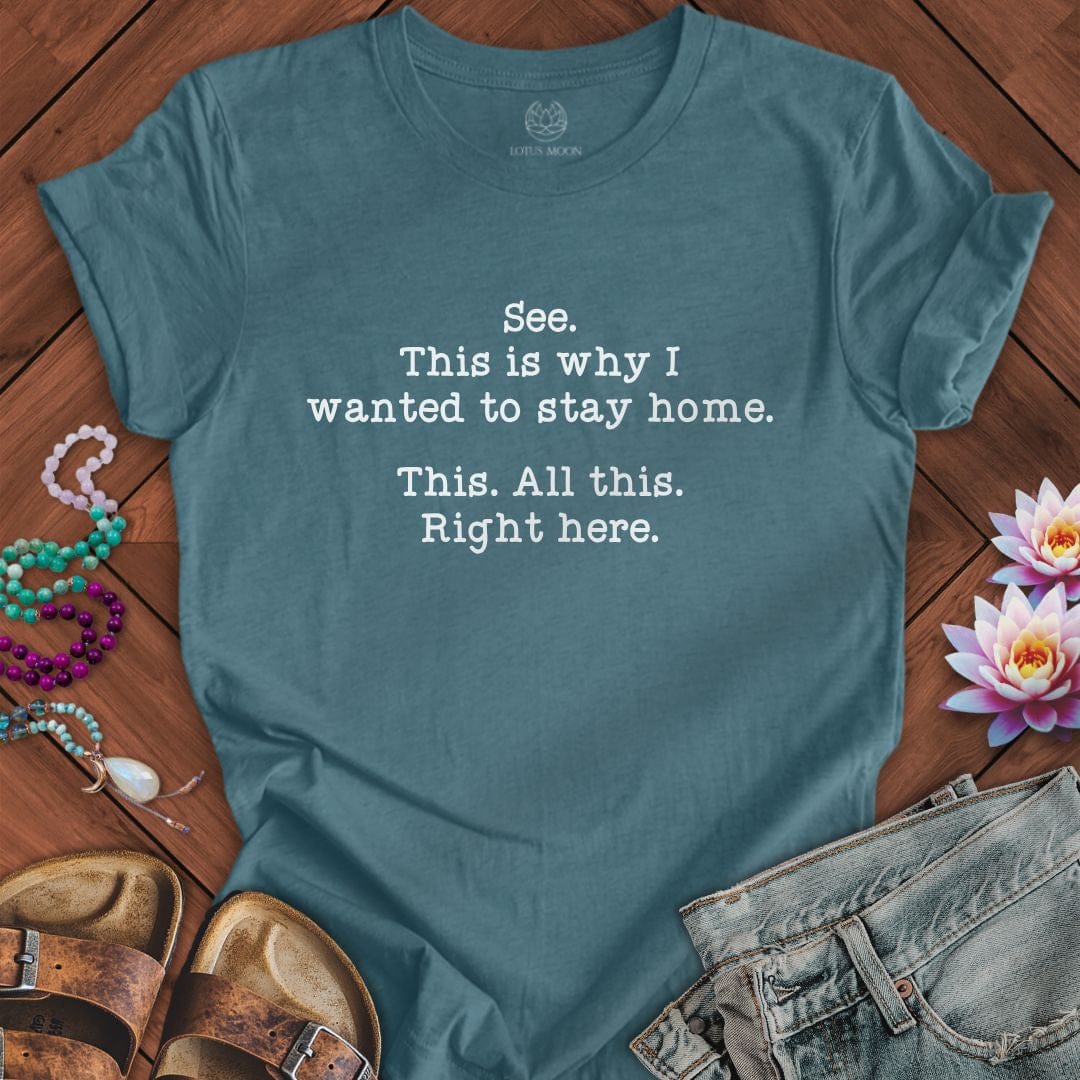 This Right Here Tee Heather Deep Teal