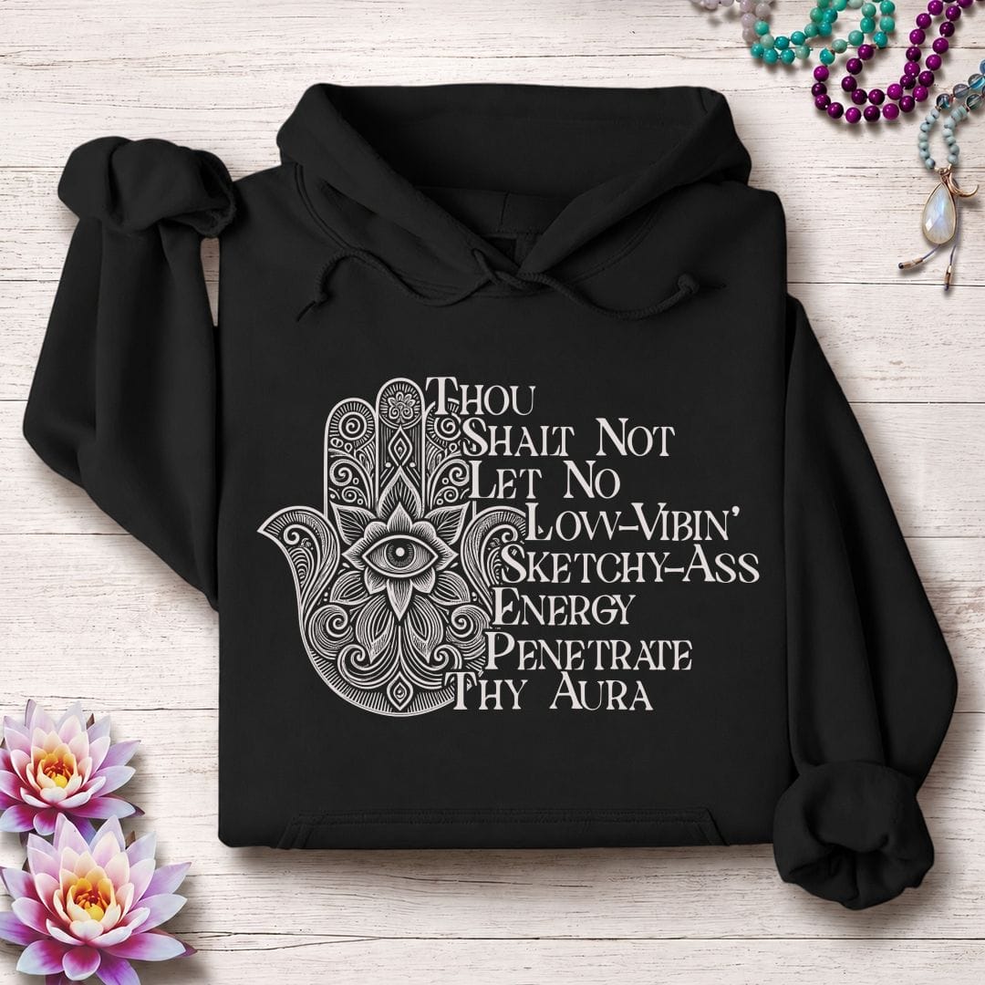 Printify Hoodie Thou Shalt Not Hoodie Black / S