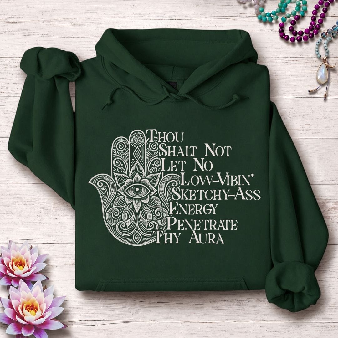 Printify Hoodie Thou Shalt Not Hoodie Forest Green / S