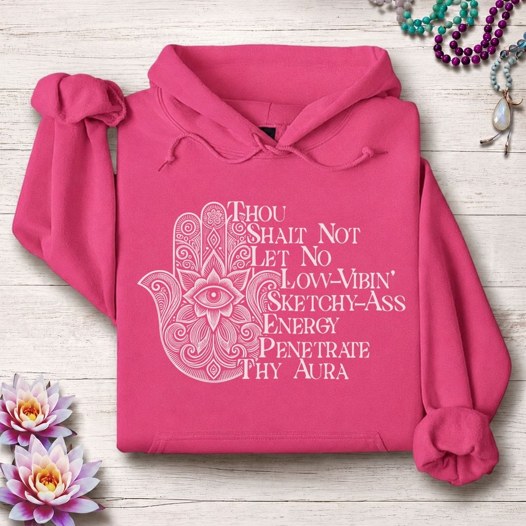 Printify Hoodie Thou Shalt Not Hoodie Heliconia / S